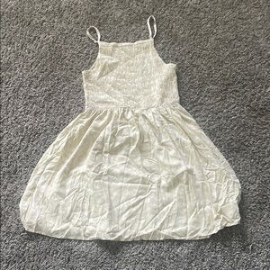 Copper Key Cream Sleeveless Sundress